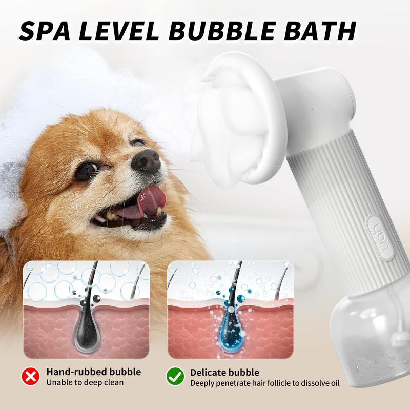 BubbleEase™ by Uahpet – Wireless Dog & Cat Scrubber with Built-in Suds System